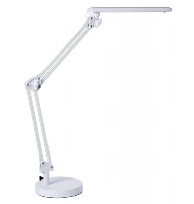 LED-Schreibtischlampe, weiß, mit Standfuß