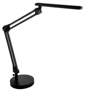 LED-Schreibtischlampe, schwarz, mit Standfuß