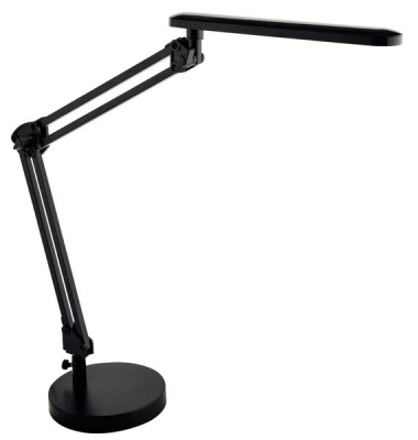 LED-Schreibtischlampe, schwarz, mit Standfuß