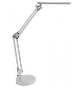 LED-Schreibtischlampe, silber, mit Standfuß