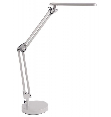 LED-Schreibtischlampe, silber, mit Standfuß