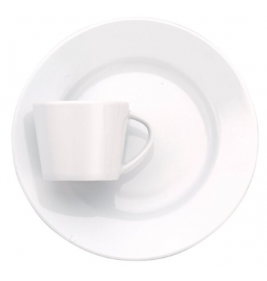 6-tlg. Set Kaffeetassen 0,18 L ISTA aus weißem Porzellan