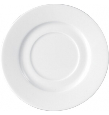 6-tlg. Set Kaffeeuntertasse ISTA aus weißem Porzellan, 14,4 cm
