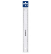 Lineal Kunststoff transparent 30cm im Polybeutel