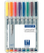 Folienstift Lumocolor, 312-9, schwarz, 1-2,5mm, Keilspitze, nachf&uuml;llbar