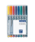 Folienstifte-Set Lumocolor, 311 WP8, 8-farbig sortiert, 0,4mm, Rundspitze, teils nachf&uuml;llbar