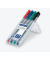 Folienstifte-Set Lumocolor, 315 WP4, 4-farbig sortiert, 1,0mm, Rundspitze, nachf&uuml;llbar