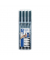 Folienstifte-Set Lumocolor, 31-9WP4GS, schwarz, 0,4mm, 0,6mm,1mm, 1-2,5mm, Rund- & Keilspitze, nachf&uuml;llbar