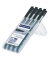 Folienstift Lumocolor, 318-9WP4HZ, schwarz, 0,6mm, Rundspitze, nachf&uuml;llbar