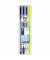 Fineliner-Set triplus 334, 34SB4, schwarz, blau, grau, gelb (Schreibfarbe: 4-farbig sortiert), Fine-0,3mm, Kugelschr.-0,45mm, Dr