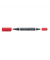 Permanentmarker Lumocolor Duo 348, 348-2, rot, 0,6mm+1,5mm Rundspitze