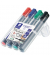 Flipchartmarker-Set Lumocolor, 356 B WP4, Pack, rot,blau,grün,schwarz, 2-5mm Keilspitze