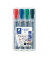 Flipchartmarker-Set Lumocolor, 356 B WP4, Pack, rot,blau,grün,schwarz, 2-5mm Keilspitze