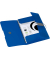 Gummizugmappe PP A4 blau opak