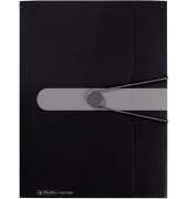 Gummizugmappe PP A4 schwarz opak