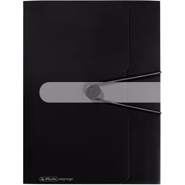 4008110436807 - Eckspannmappe 11205986 A4 schwarz Kunststoff 80g mit 3 Einschlagklappen 4008110436807 3 Stück