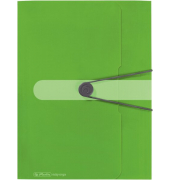 Eckspannmappe 11206000, A4 apfel Kunststoff 80g, mit 3 Einschlagklappen