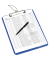 Klemmbrett easy orga 11226396, A4, opak blau, PS (Polystyrol), inkl Aufhängeöse