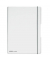Notizbuch 11361425, Flex, transparent, A4, liniert+kariert, 80g, 80 Blatt / 160 Seiten