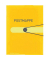 Postmappe Postmappe 11394343, A4 gelb Polypropylen (PP), mit 3 Einschlagklappen