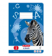 Schulheft 3321809 x.book, Lineatur 3 / liniert, A4, 80g, blau, 16 Blatt / 32 Seiten