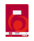Schulheft 3322609 x.book, Lineatur 26 / kariert, A4, 80g, rot, 16 Blatt / 32 Seiten