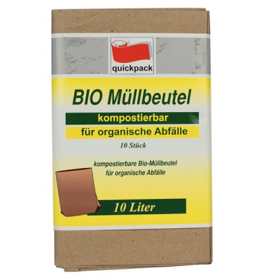 Müllsäcke 03760018, braun, 10 Liter, offen Müllsäcke 03760018, braun, 10 Liter, offen