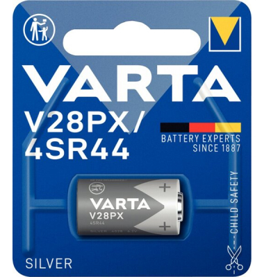 VARTA Electronics V28PX Silberoxid- Fotobatterie, 6,2 V, 145mAh
