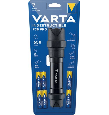 LED Taschenlampe Indestructible F30 Pro, Leuchtweite: 279m, Leuchtdauer: 75h,