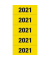 Jahreszahlen 1681, 2021, gelb, 60x26mm, selbstklebend