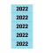 Jahreszahlen 1682, 2022, blau, 60x26mm, selbstklebend