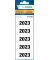 Jahreszahlen 1683, 2023, weiß, 60x26mm, selbstklebend