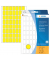 Etiketten 2341, gelb, 12x18mm, rechteckig