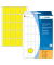 Etiketten 2351, gelb, 12x30mm, rechteckig