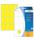 Etiketten 2451, gelb, 25x40mm, rechteckig