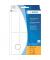 Etiketten 2540 weiß 32x82mm (BxH)