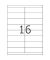 Etiketten Premium 4264, weiß 105x33,8mm, rechteckig, 