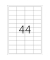 Etiketten Premium 4272, weiß 48,3x25,4mm, rechteckig, 