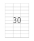 Etiketten Premium 4456, weiß 70x29,7mm, rechteckig, 