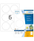 Etiketten Special 4478, weiß 85x85mm, rund, 