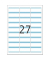Etiketten Special 4513, weiß/blau 63,5x29,6mm, rechteckig, 