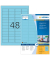 Etiketten Special 4547, blau, 45,7x21,2mm, rechteckig