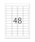 Etikett 4549 45,7x21,2mm A4 grün