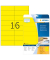 Etiketten Special 4551, gelb, 105x37mm, rechteckig