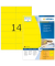 Etiketten Special 4555, gelb, 105x42,3mm, rechteckig