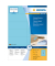 Etikett 4558 105x42,3mm A4 blau