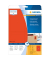 Etiketten 4562 rot