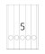 selbstklebende Rückenschilder A4 Etiketten 4830 weiß schmal/lang 38x297mm selbstklebend 
