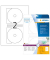 CD Etiketten Maxi 4850 Ø 116 mm weiß CDs / DVDs