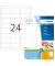 Etiketten Premium 8633, weiß 66x33,8mm, rechteckig, 